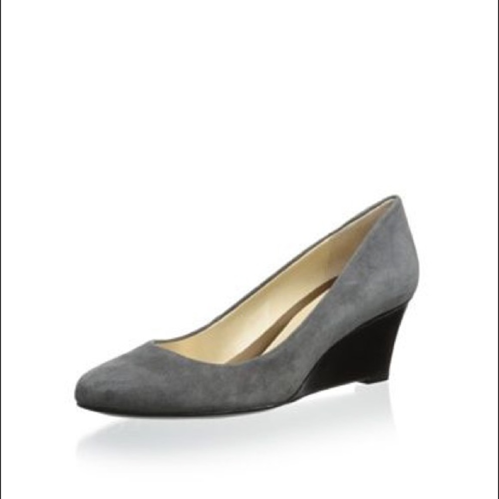CALVIN KLEIN Yana suede wedges Grey sz 7